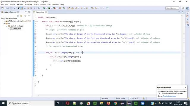 Java for Testers - Part 82 - Using for loop with a Two Dimensional Array