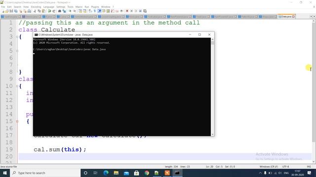 Passing this as an argument to a method in Java | in Hindi смотреть онлайн
