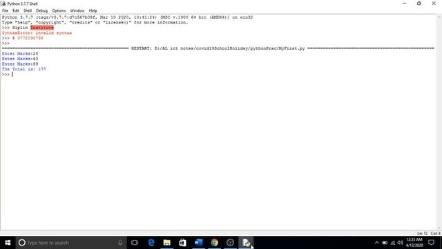 Python programs|sequence control structure| Python Examples