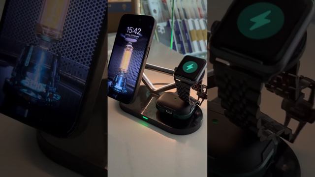 Беспроводная зарядка Acefast E9 - 3 в 1 для iPhone, Watch, Airpods