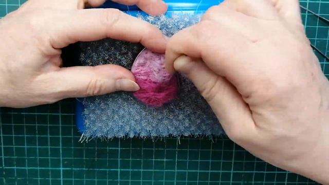 DIY Великолепный Простой Способ Сухого Валяния Цветы и Листья ASMR Craft./Needle Felting Flowers