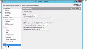 SQL Prompt - Restore closed tabs with Tab History