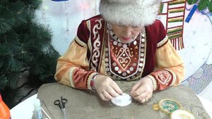 Изготовление новогодней игрушки в национальном башкирском стиле