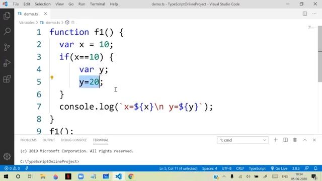 typescript var,let,const