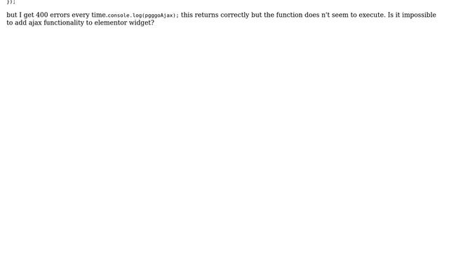 Wordpress: Ajax gives 400 error смотреть онлайн