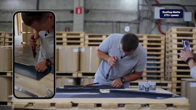 Двойной стоячий фальц в Rooftop Matte от «Северсталь» смотреть онлайн
