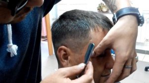 Как сделать окантовку опасной бритвой? Окантовка стрижки.