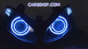 Ангельские глазки на мотоцикл. Установка ангельских глазок на мотоцикл.