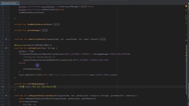 Download file from firebase using DownloadManager into local Storage