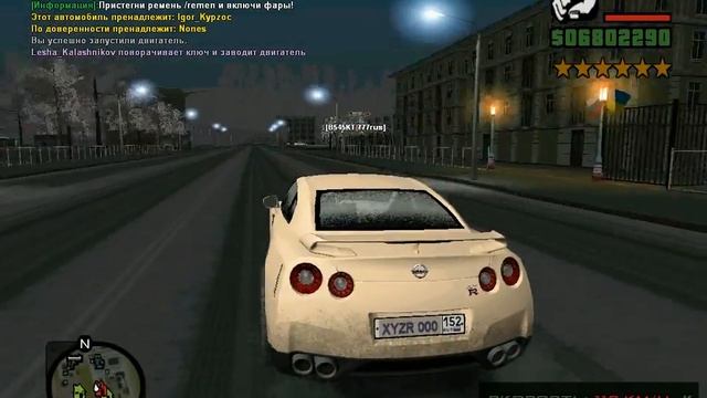 Дрифт nissan skyline Game Of Life зимняя физика