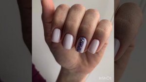 Идеи для маникюра. Квадратные ногти. Светлый дизайн на квадратных ногтях