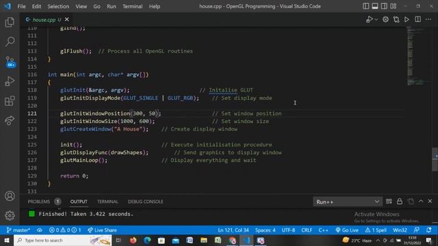 Drawing house with source code | Computer Graphics Project using OpenGL C++ смотреть онлайн