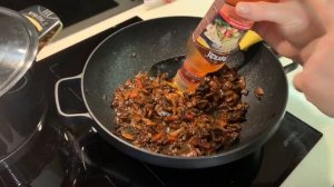 Паста с грибами и болгарским Перцем . Спагетти с Грибами Шампиньонами . Что приготовить на Ужин