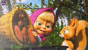 Маша и Медведь - Masha and The Bear - Собираем пазлы вместе с MariKMV