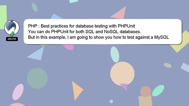 PHP : Best practices for database testing with PHPUnit
