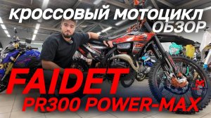 ОБЗОР кроссового мотоцикла FAIDET PR300 POWER-MAX от мотосалона MAXMOTO!