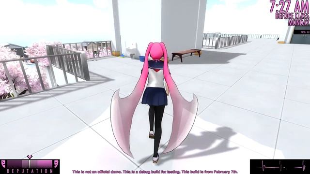 BLADE HAIR MODE in Yandere Simulator 2017 Build (February 9th) смотреть онлайн