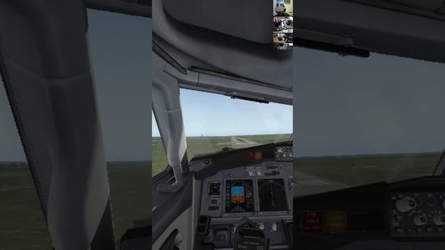 Посадка Боинга 737 в X-Plane 11.