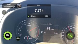Новый Киа Спортедж 2,4л разгон  до 100 обычный режим
