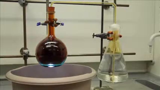 Медь и концентрированная азотная кислота. смотреть онлайн