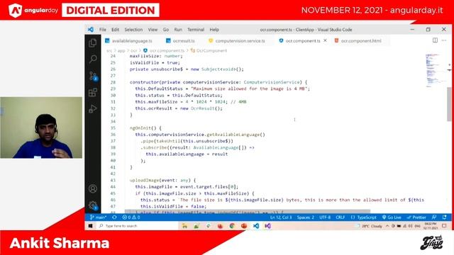 Create Smart Angular Apps Using Azure Computer Vision | Ankit Sharma | angularday 2021 смотреть онлайн