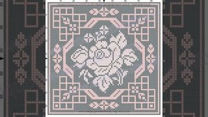 Филейные схемы для вязания скатертей, салфеток, пледов крючком