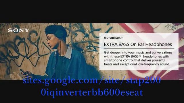 Sony On Ear Extra Bass Headphone, Black (MDRXB550APB) смотреть онлайн