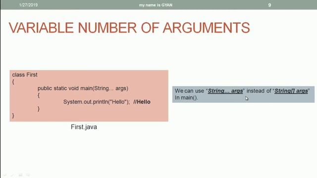 String API in Java | #51 | Variable Number of Arguments (Var-args) in Java