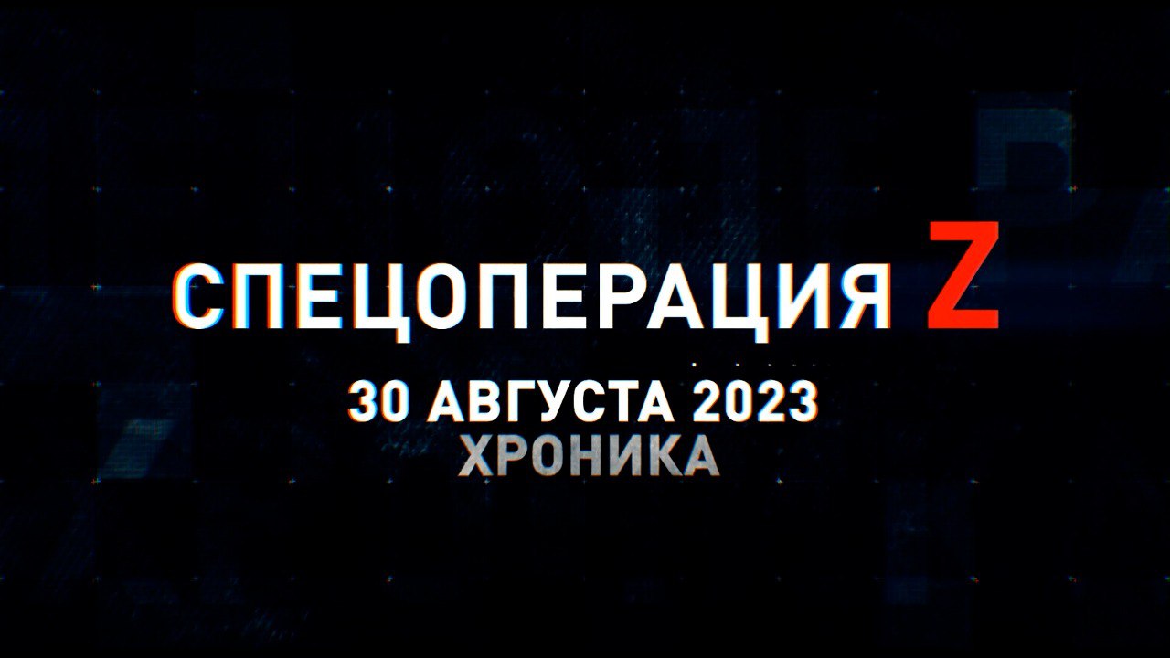 Спецоперация Z: хроника главных военных событий 30 августа