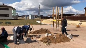 Монтаж детской площадки в коттеджном посёлке «Малиновые вечера»