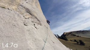 Multi-pitch climbing in Gastlosen