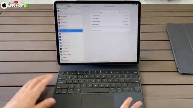 Novo Teclado Apple Magic Keyboard com Trackpad para iPads Pro смотреть онлайн
