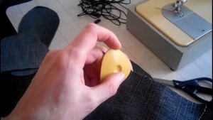 Шшмыганцы. Домашние тапочки из старых джинсов.