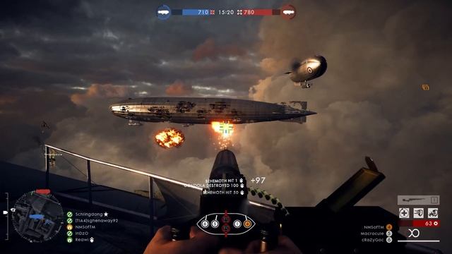 Behemoth vs Behemoth | London Calling : Raiders Air Assault map Battlefield 1 смотреть онлайн