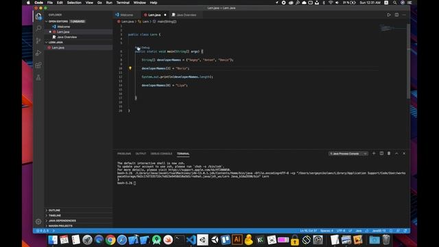 Массивы в языке программирования Java смотреть онлайн