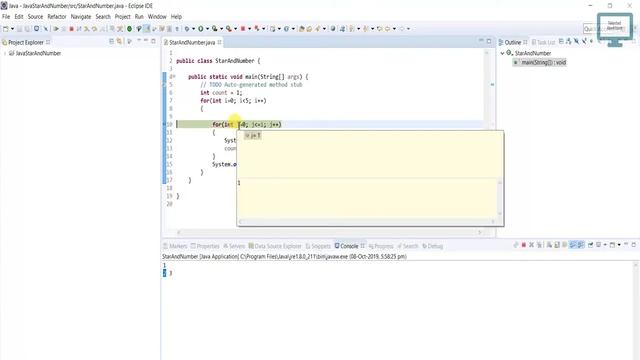 Number Pattern - 8 Program (Logic) in Java смотреть онлайн