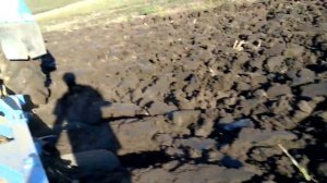 вспашка с самодельном плугом плн 3-30 на  мтз 82.1