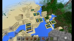 Сид на пустыню в minecraft pe | Песчаная деревня #Minecraft