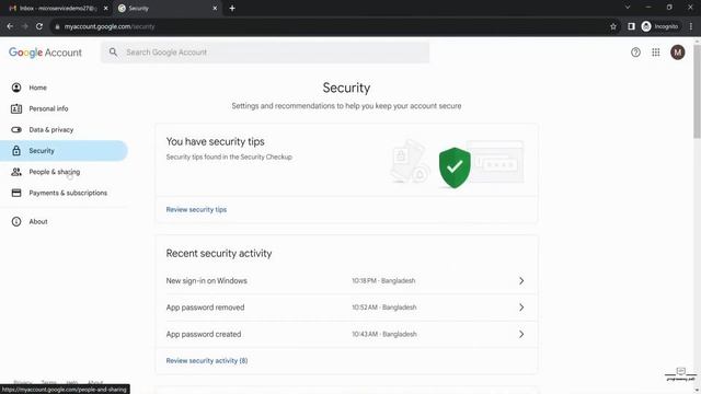 88. Developing Ordering Infrastructure Layer in Clean Architecture Create App Password