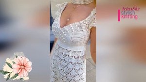 Платье крючком ВАЛЬС IrinaSha