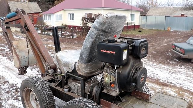 Самодельный мини экскаватор. Установили Противовес и Гидрораспределитель. (8 серия) смотреть онлайн