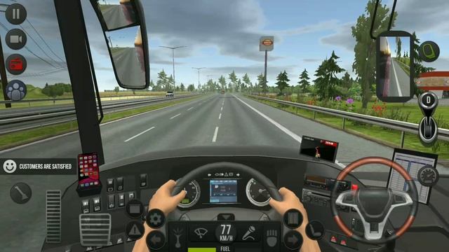 Bus Simulator Ultimate : Mercedes Benz Bus17RHD  | Top speed to newyork | Android Gameplay