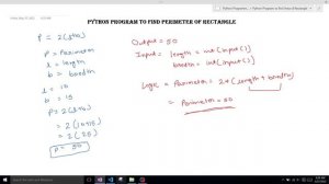 Python Program to find the perimeter of the rectangle