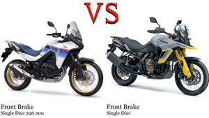 Honda XL 750 Transalp vs Suzuki V Strom 800 Test specification comparison