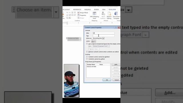 How to Add a Drop-Down List in Word | Create a Drop-Down Box | Drop-Down Menu (UPDATED). XL Maza