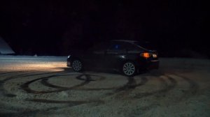 Subaru impreza gh 2.0R snow driving drift and donuts 2020