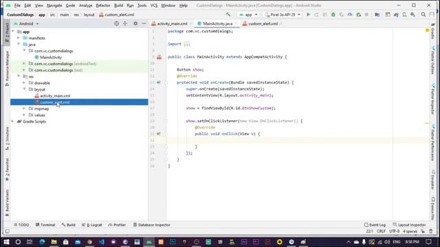 Android Custom Dialog - Android Application Development