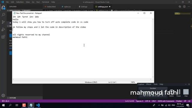 disable visual studio code auto complete code смотреть онлайн
