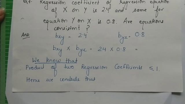 Exam Oriented Questions on Regression Analysis