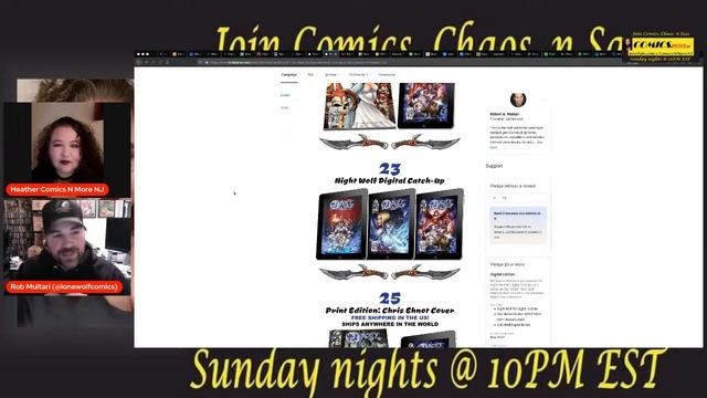 Comics, Chaos N Sass 10PM EST Sunday with Rob Multari of Lone Wolf Comics смотреть онлайн